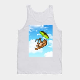 ginger cat on a windy day Tank Top